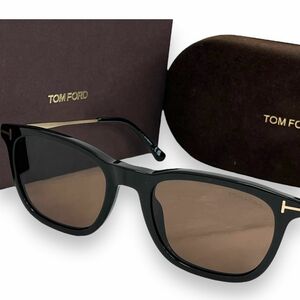 TOM FORD トムフォード サングラス 眼鏡 アイウェア ファッション ブランド Arnaud-02 アルノー TF625 01E ケース付き 箱付き ブラウン