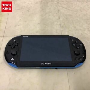 1円〜 動作確認/初期化済 箱無 PS vita 本体 PCH2000 ブルー/ブラック