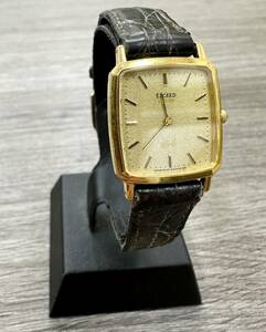 【DK 23550】１円～ CITIZEN シチズン 4420-E42312 エクシード 18K 750 刻印 ゴールド文字盤 クオーツ レディース 不動 ジャンク 現状品