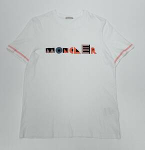 MONCLER モンクレール MONCLER MAGLIA ロゴ 半袖 Tシャツ F20918C76510 ホワイト サイズS 店舗受取可