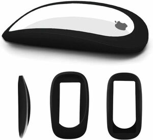 Apple Magic Mouse 2/1 マウス シリコン カバー プロテクター ケース 衝撃吸収 精密設計 四角保護 ブラック E454！送料無料！