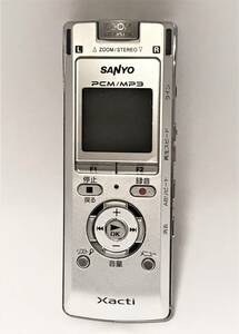 【動作確認・初期化済／美品】2011年製　SANYO Xacti 　ICレコーダー　ICR-PS511RM　取扱説明書なし　箱・一部周辺機器付き　中古