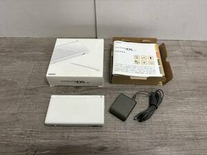 ☆ DSLite ☆ ニンテンドーDS Lite クリスタルホワイト 動作品 本体 アダプター 箱 説明書 付属 Nintendo DS Lite GBA 任天堂 6291