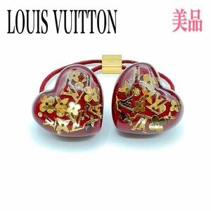 Louis Vuitton ルイヴィトン ヘアゴム 髪ゴム アンクルージョン ボルドー系 ゴールド