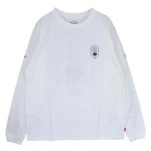 WTAPS ダブルタップス MILSPECC クルーネック 丸首 コットン カットソー 長袖 Tシャツ ホワイト系 1【中古】