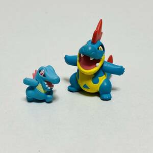 【中古品】立体ポケモン図鑑 ワニノコ アリゲイツ セット ポケットモンスター フィギュア