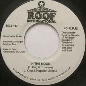 試聴 / JIGSY KING & HOPETON JAMES / IN THE MOOD /Taxi Riddim/Roof International/reggae/dancehall/90