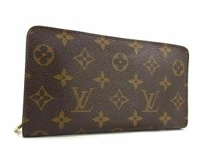 1円 ■極美品■ LOUIS VUITTON ヴィトン M61727 モノグラム ポルトモネジップ ラウンドファスナー 長財布 ウォレット ブラウン系 AY1621