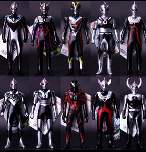 中国バンダイ限定ウルトラマン ソフビ フィギュア BANDAIカオスロイドダークブラックシリーズ