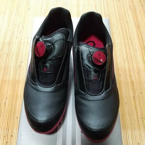 adidas アディダス W adizero Tour Ⅱ b ゴルフ シューズ レデース J225 付属品あり ブラック ピンク 