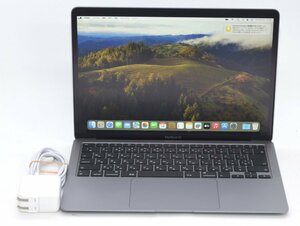 MacBook Air (Retina, 13インチ, 2020) MWTJ2J/A 1.1GHz Core i3 メモリ:8GB SSD:256GB スペースグレイ N8BT