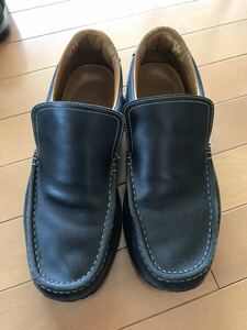 送料無料 レア・USED・良品★HERMES エルメス・レザー・ターボ・ブラック 411/2 26.0cm 41.5