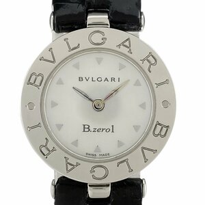 ブルガリ BVLGARI ビーゼロワン B-zero1 シェル BZ22S 腕時計 SS レザー クォーツ ホワイト レディース 【中古】