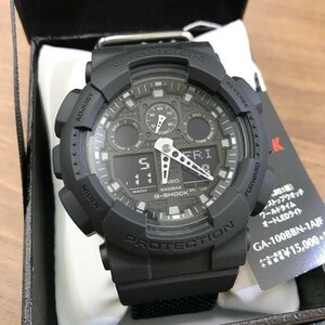 【カシオ】 ジーショック Military Black ミリタリーブラック 新品 腕時計 ブラック GA-100BBN-1AJF 男性 CASIO メンズ 未使用品