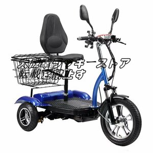 品質保証 高齢者向けの電動三輪車 家庭用 三輪車レジャー旅行ショッピング通勤用 F1345