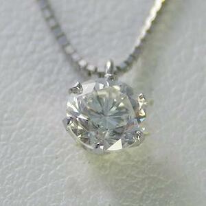 ダイヤモンド ネックレス 一粒 プラチナ 0.2カラット 鑑定書付 0.232ct Dカラー VVS2クラス 3EXカット H&C CGL