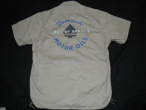 リアルマッコイズ JOE McCOY 8HOUR UNION Serviceman Shirt 刺繍 "Ace of Spades 16