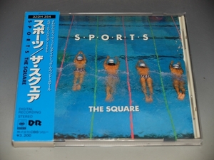 ○ 箱帯 THE SQUARE ザ・スクェア S・P・O・R・T・S スポーツ 帯付CD 32DH-354/*盤キズあり