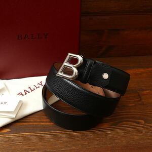 未使用 BALLY バリー 黒 ベルト OBLIQUE