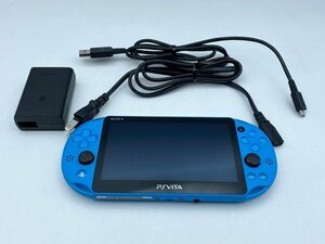 ジャンク品/通電ソフト読込確認済/PS vita/ヴィータ/PCH-2000/アクアブルー