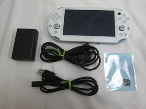 25 送60サ 0519$G08 PSVITA 2000 ライトブルー/ホワイト(アダプタ付き)とメモリーカード16GB セット ver3.74 中古品