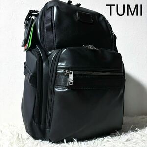 【新品同様】トゥミ TUMI バックパック リュックサック オールレザー 大容量 ビジネス 黒 ブラック メンズ レディース多収納機能 Bravo.