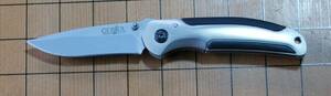 GERBER No.05842 AR3.00 Rock Knife 440A Stainless Steel Blade:72mm. Closed:105mm.背面にPocket Clip