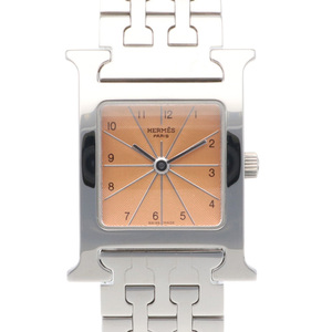 エルメス Hウォッチ 腕時計 時計 ステンレススチール HH1.210 クオーツ レディース 1年保証 HERMES 中古 美品