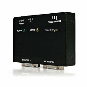 【中古】StarTech.com VGAディスプレイエクステンダー用受信機 Cat5ケーブル以上を使用 VGAビデオ延長器用リモートレシーバ ST121R