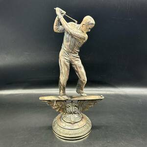 ゴルフ像 ゴルフ男子 スポーツシリーズ　彫刻　装飾　置物 インテリア 非鉄金属 銅製 ？真鍮 ？ T1-9