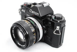 【意外と綺麗・シャッター鳴き無し】★キャノン・モルト新品交換済★ Canon A-1 #0404 + CANON LENS FD 50㎜ f/1.4 S.S.C. #0424