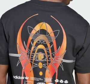 アディダス adidas 半袖Tシャツ XL サイズ　メンズウェア トップス Tシャツ バック プリント ロゴ 新品 未使用