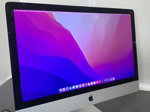 420 ● iMac (Retina 5K, 27-inch, Late 2015) A1419 ● Core i5 3.3GHz/Fusion Drive 2.12TB/Monterey 動作品