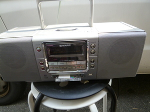 ☆ SHARP シャープ MD-F230 MD/CD/ラジオ 2003年製　難あり 大阪から AA2306