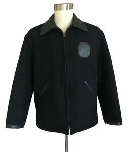 送料無料、即決　TENDERLOIN T- POLICEMAN JKT テンダーロイン ポリスマンジャケット　襟レザー　ブラック　サイズL