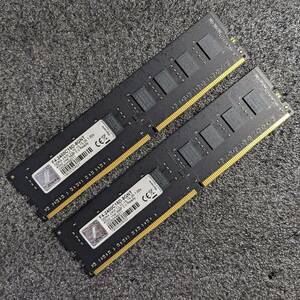 【中古】DDR4メモリ 8GB(4GB2枚組) G.SKILL F4-2400C15D-8GNT [DDR4-2400 PC4-19200]