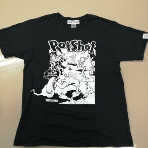 D01 バンドTシャツ　ポットショット　rock n roll 25周年記念T　POTSHOT　TV freak records