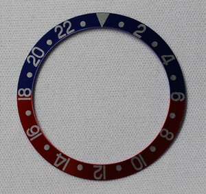社外品 Rolex ベゼルディスク GMTマスター 16700 16710用 青赤ベゼル 白文字 ロレックス ＧＭＴ ペプシ ベゼル 新品 社外品