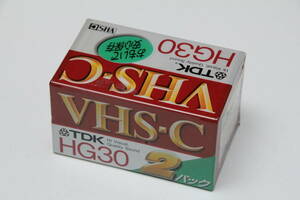 VHS-C ビデオカセットテープ　TDK HG30　　2本パックセット