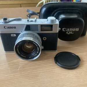 CANON　Canonet　QL17　シルバー　SE　４５ｍｍ　1:1.7　ケース付き　フィルムカメラ　レンジファインダー　キャノン