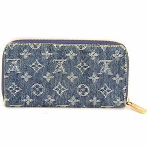 美品『USED』 LOUIS VUITTON ルイ・ヴィトン ジッピーウォレット M95341 長財布 ブルー モノグラムデニム