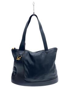 LOEWE◆ショルダーバッグ/レザー/BLK