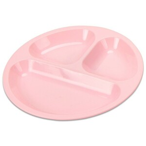 アウトドア 食器 電子レンジ対応 食洗機対応 プラスチック お皿 カラフル丸型小分け皿（ピンク）