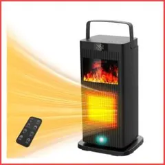◆　セラミックヒーター 暖炉型　人感センサー 電気ファンヒーター　自動首振り