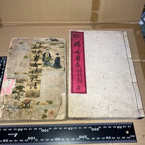 古書 古本 古文書 和本 教科書 和書　明治　2冊　詳細不明　送料込み