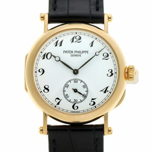 PATEK PHILIPPE パテックフィリップ カラトラバ オフィサー 150周年 手巻 Cal.215 3960J 750YG メンズ 時計 2310198