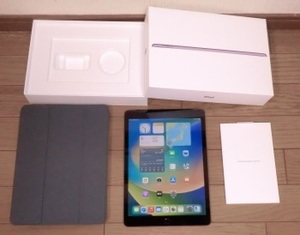 Apple iPad 第9世代 Wi-Fi+Cellular 64GB MK473J/A [スペースグレイ]　au ☆美品☆おまけ付！