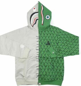 【未着用品】A BATHING APE x AMBUSH ア ベイシングエイプ x アンブッシュ シャークアリゲーターパーカー フルジップ メンズ L シャーク