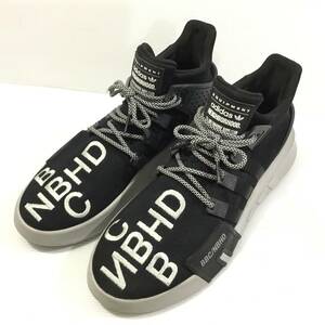 美品 NEIGHBORHOOD × BILLIONAIRE BOYS CLUB × EQT BASKETBALL ADV BLACK WHITE EE8104 ブラック スニーカー 27㎝ BBC ネイバーフッド