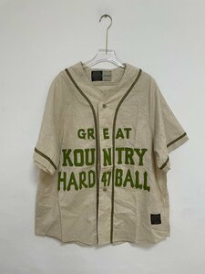 KAPITAL キャピタル inen baseball shirt リネン GREAT KOUNTRYベースボールシャツ 希少 中古 サイズ：L
